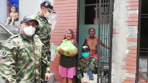 Labor social del GAULA Militar de Santander.