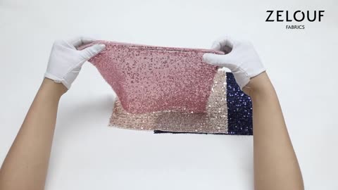 Ariel line Sequin Mesh - Zelouf Fabrics