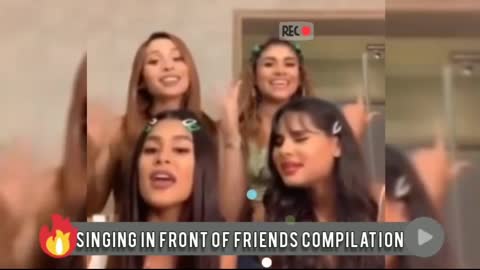 Singing in front of friends compilation !!!