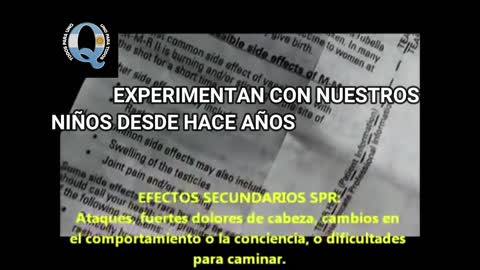 Experimentan con nuestros niños hace años