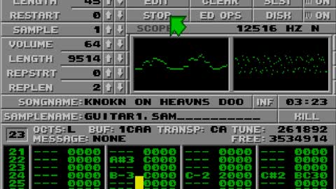 Amiga and Atari ST Protracker Music Mods - Knocking On Heaven's Door