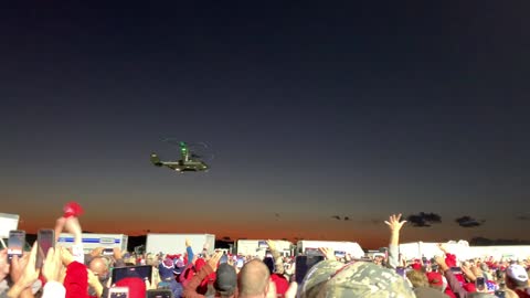 Osprey lands at Trump rally Hickory, NC 2020