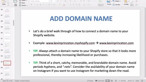 Shopify overview-10-ADDING A DOMAIN name.