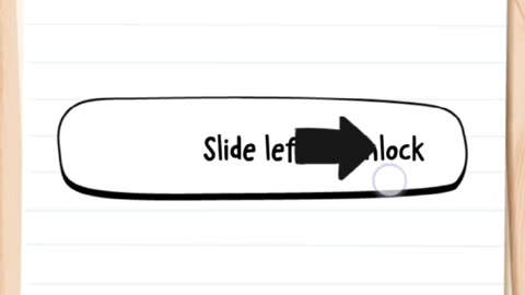 Slide left to unlock! Brain test level 7