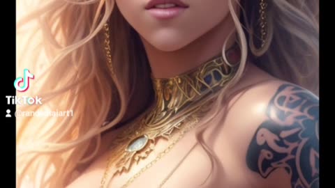 asking ai to create shakira as a goddess #shakira #ai #art