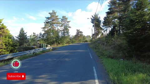 WALKTHROUGH BEAUTIFUL FOREST BY ROAD #Norway 4k VIDEO - No Talking - No Music - PART 2