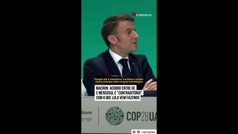 désormais macron est contre le Mercosul alors là miracle de Lourdes