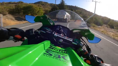 Kawasaki ZX10R daily ran mountain