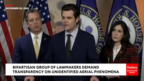 Matt Gaetz Demands Answers About UFOs In Powerful Clip