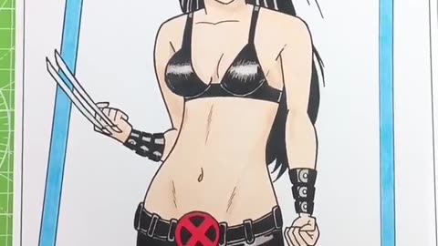 X-23 X-MEN Comic Book Drawing