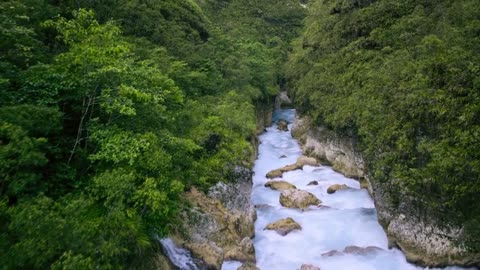 River Between Mountains