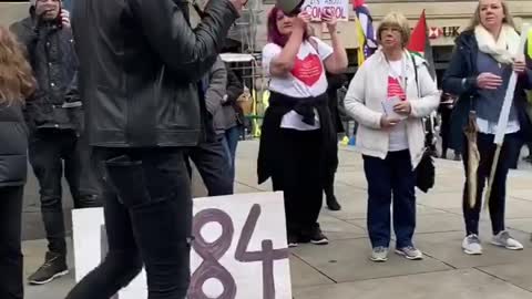 Sean Speaks. Newcastle. 28/09/2020. Arrested after my speech then released with no charge.