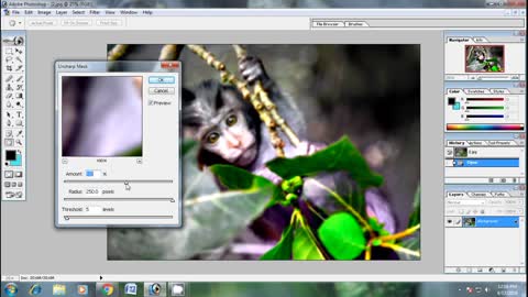 Photoshop tutorial blur to sharpen