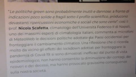 anche in tv l'ennesima bufala del clima....