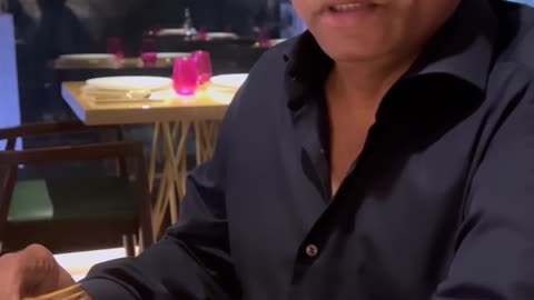 Johny Lever tries wasabi for first time