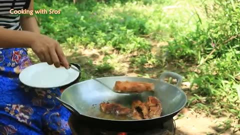 Yummy Fish Stir Fry Ginger With Soybean Past - Fish Cooking Ginger With Soybean Past