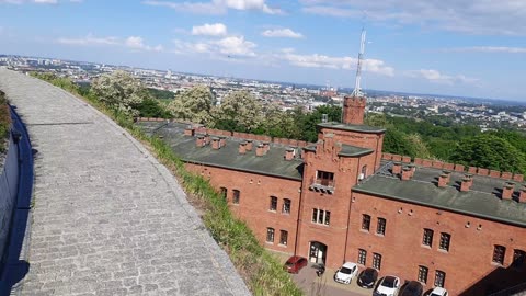 View of the Podgorza area of Kraków from Kopiec Kościuszki