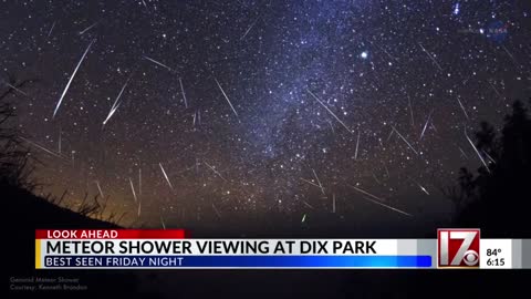 Meteor shower viewing coming up at Raleigh's Dix Park