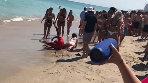 Beach Backflip Fail