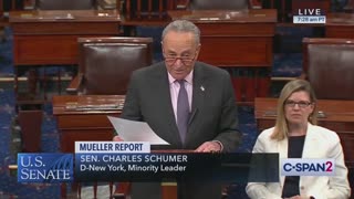 Chuck Schumer not happy with McConnell saying 'case closed' on Mueller investigation