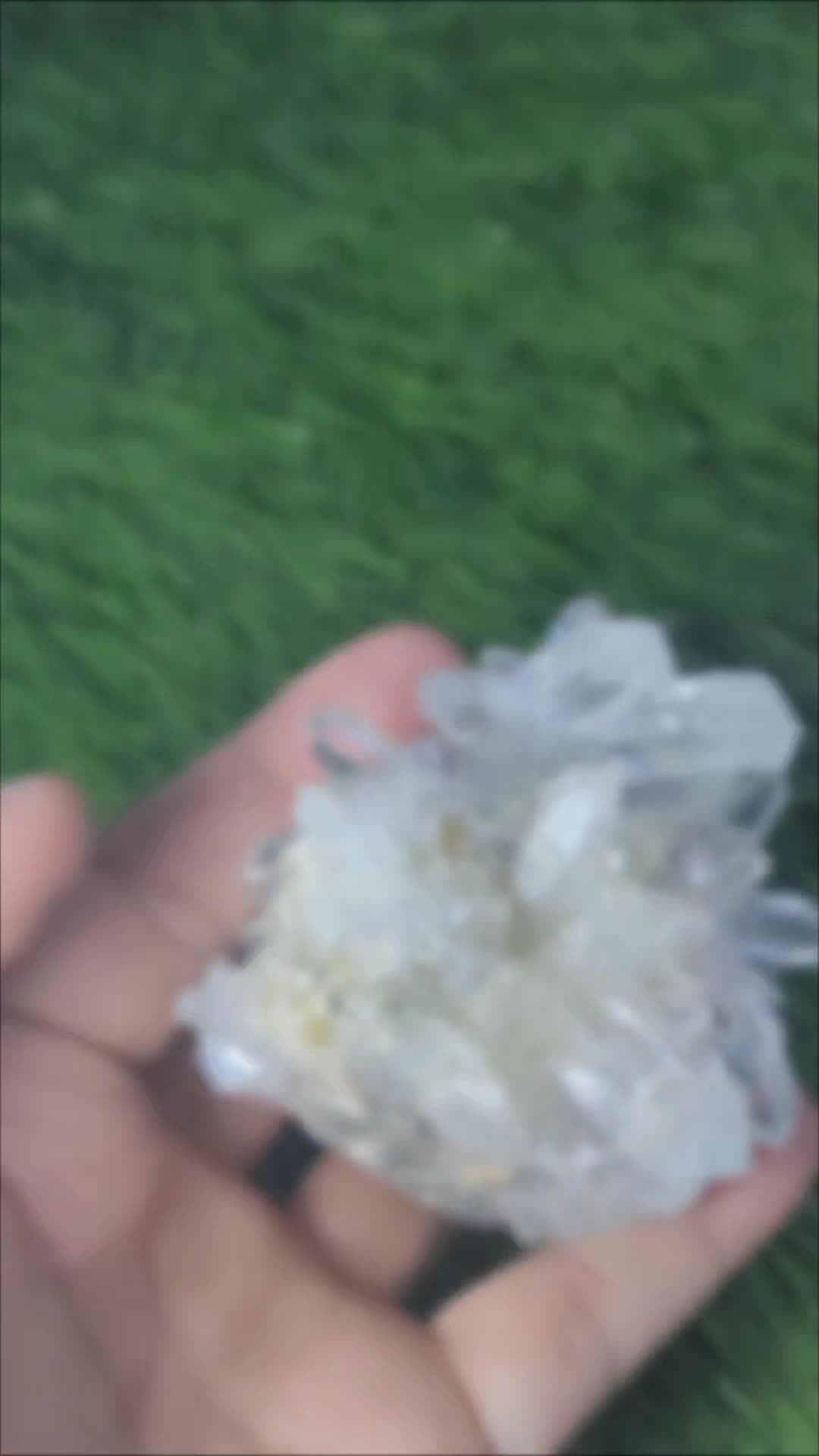 Stunning cluster of Quartz crystals