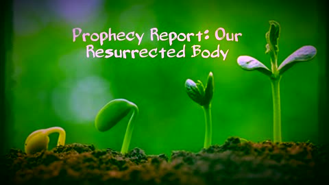 PROPHECY REPORT: Our Resurrection Body🌱