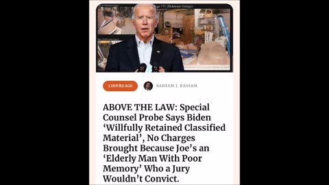 Traitor Joe above the law