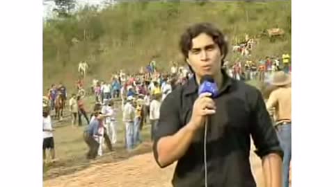 Shot on iPhone meme Brazilian Reporter Hit by Horse