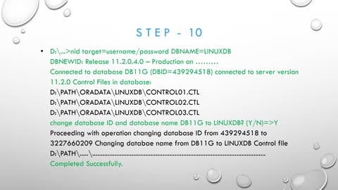 Linux Oracle database RMAN restore to Windows