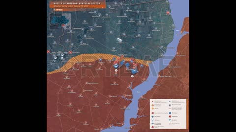 Battle for Kherson: Andreevsky and Berislavsky sections by the end of October 15, 2022