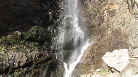 Waterfall in Rocky Mountains