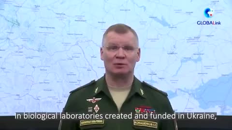 ☣ Russian MOD briefing on the US biolabs in Ukraine as reported in Chinese news.