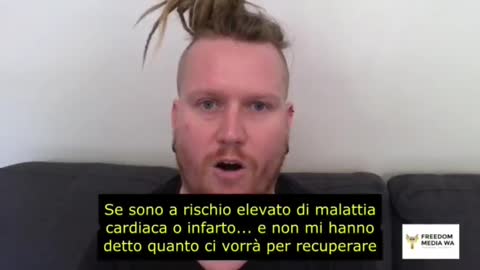 Reazioni avverse da vaccino covid, una super testimonianza di Bram, 35 anni, australiano