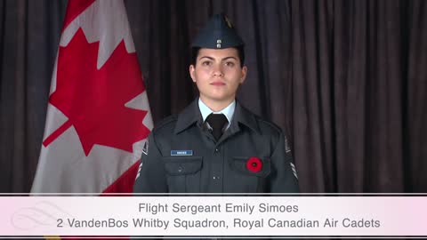 In Flanders Fields by Flight Sergeant Emily Simoes