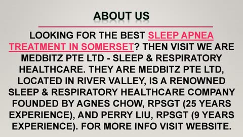 Best Sleep Apnea Treatment in Somerset