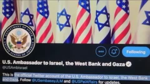 US Embassy includes West Bank & Gaza (Jan 20, 2021)