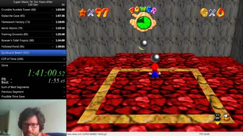 Super Mario 74 Ten Years After 120 Star Attempts (7/1/2022)