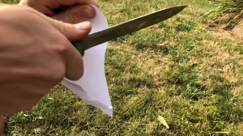 see how to make a bamboo knife