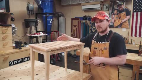 Sliding Dovetail Sofa Table Bench