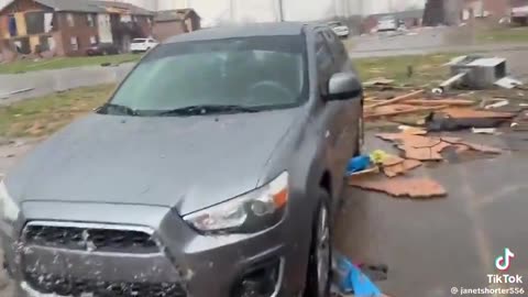 Aftermath of a tornado in Clarksville, Tennessee reveals widespread destruction and devastation