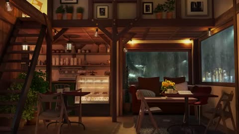 Rainy Jazz Cafe - Slow Jazz Music in Coffee Shop Ambience for Work, Study and Relaxation