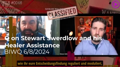 Q zu Stewart Swerdlow und seine Unterstützung als Heiler