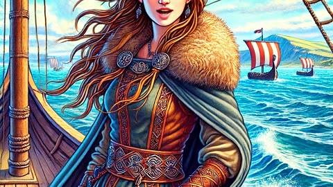 I am Freydís Eiríksdóttir, a Norse explorer, Follows in the Footsteps of Erik the Red