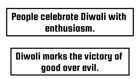 100 Sentences (Diwali 01)