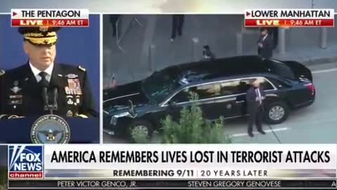 Biden leaves 9/11 ceremony early before it ends 9-11-2021