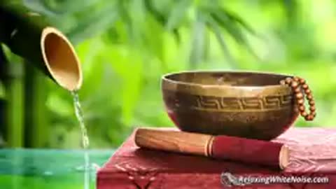 Bamboo Water Fountain + Tibetan Bowls