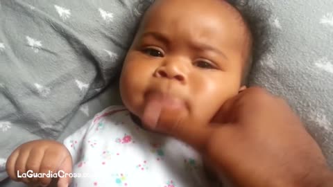 Cute baby beat box’s for the first time