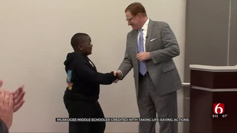 Sixth-Grader Honored for Saving Two Lives in One Day