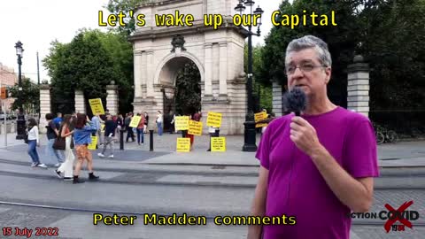 Peter Madden comment event Let's up our City 15 July 2022