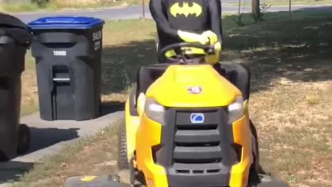 Batdad On His Bat Heavy Machinery